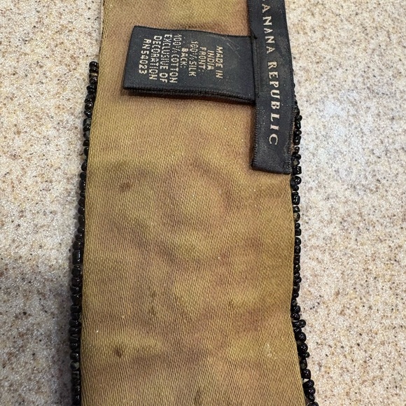 Banana Republic Vintage Hippie Boho Artisan Beaded Cuff Bracelet in Earth Tones - Picture 3 of 3